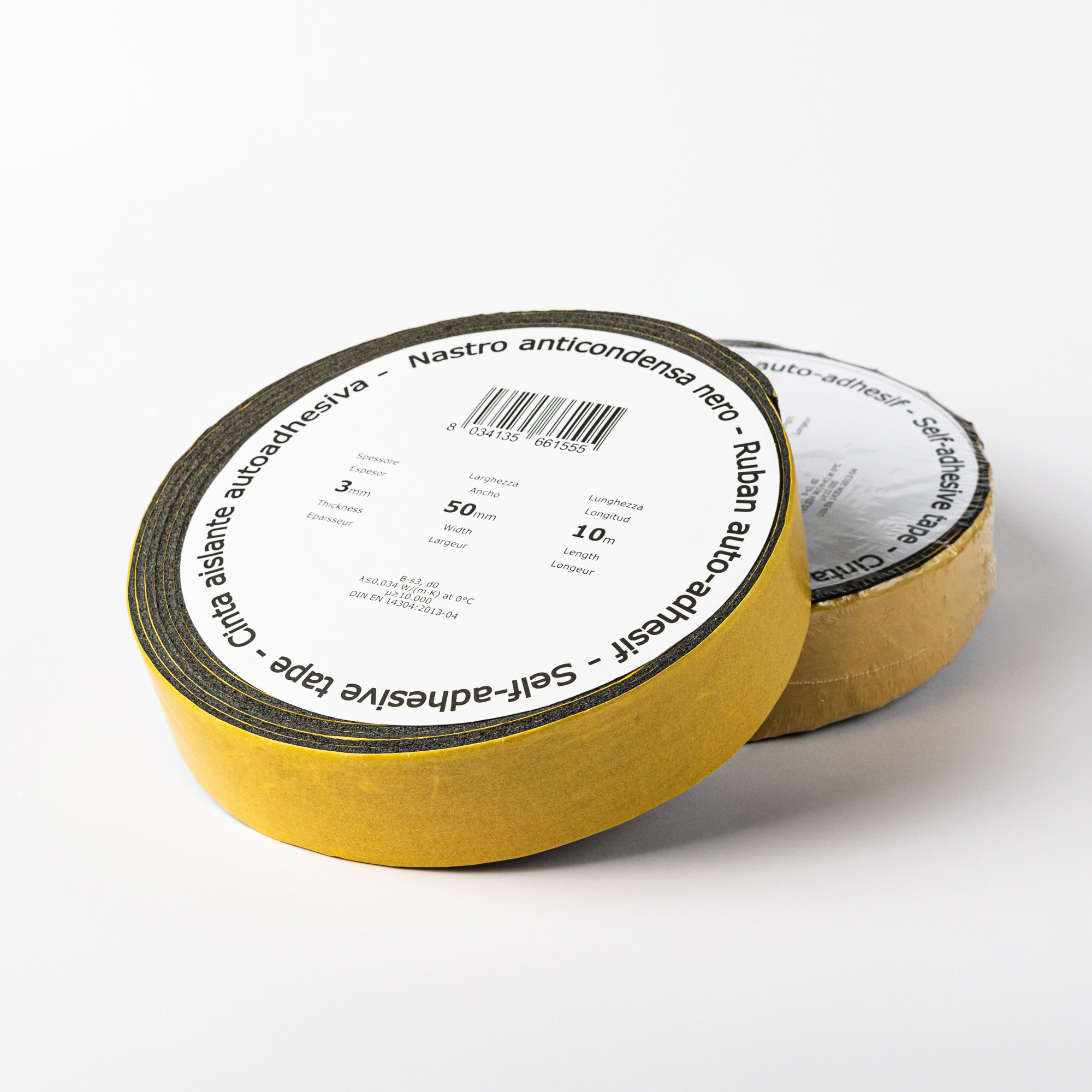 Лента теплоизолирующая ARTIPLASTIC черная на клейкой основе (10м х 50мм)