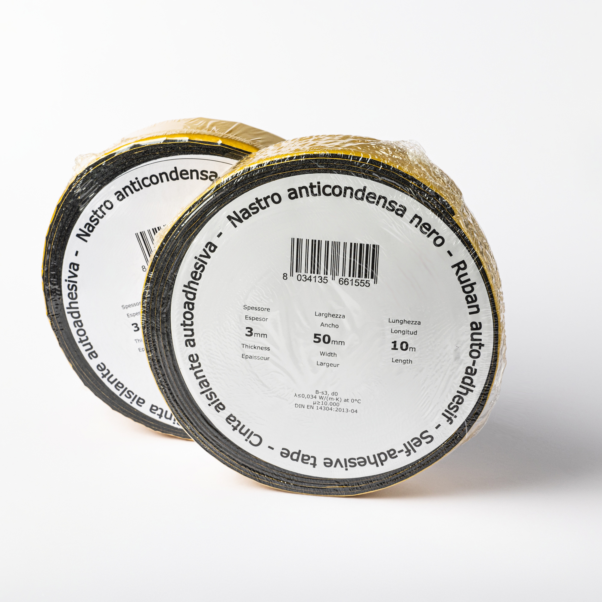 Лента теплоизолирующая ARTIPLASTIC черная на клейкой основе (10м х 50мм)